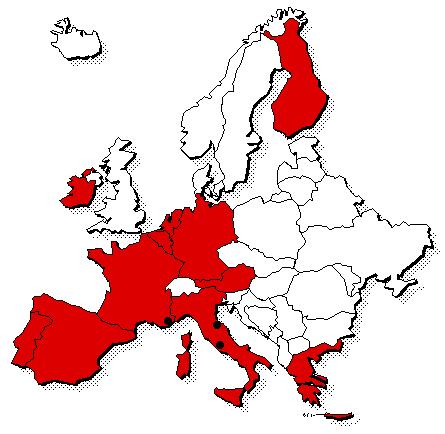 Les pays qui participent  l'Euro